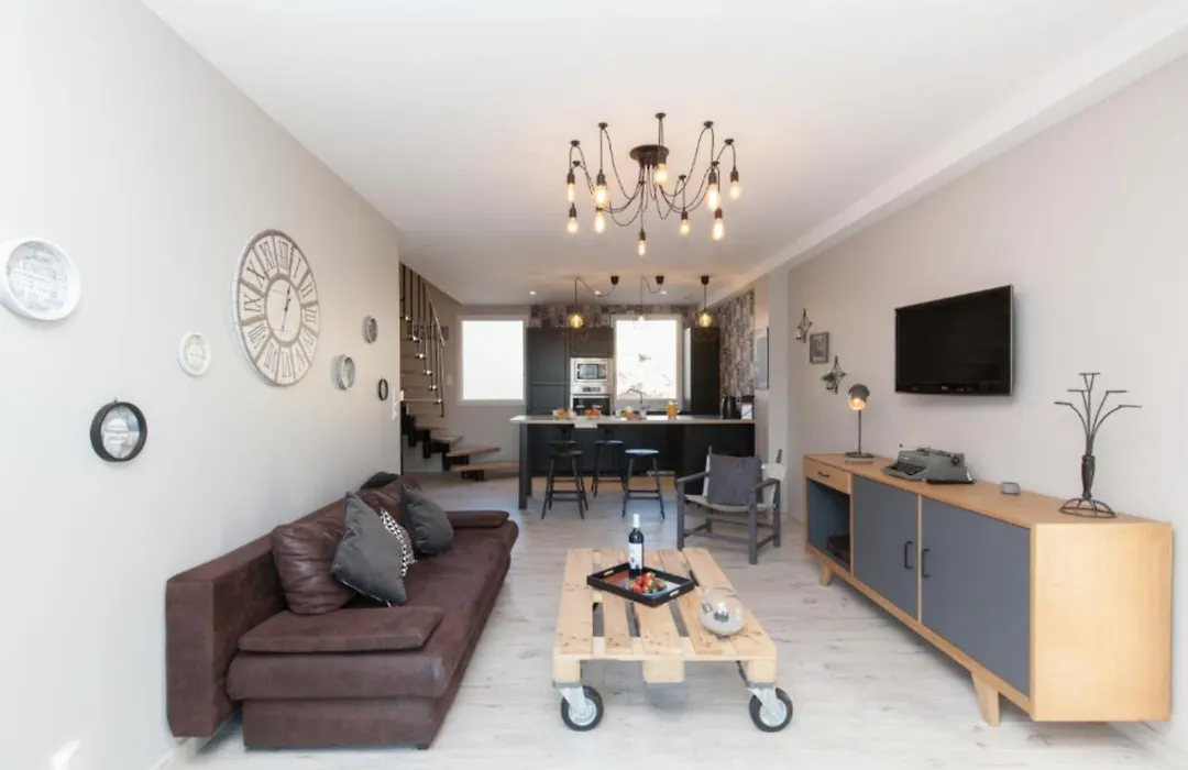 Loft 3 Pieces Duplex 3 Etoiles Calme Centre Ville A 5 Mn Des Plages Et Palais-1