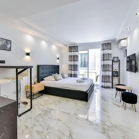 Large Studio - 50M Cannes Beach - Terrace Sea View-2