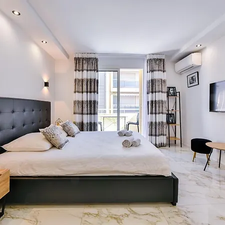 Large Studio - 50M Cannes Beach - Terrace Sea View-3