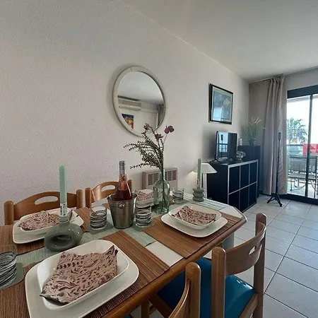 Appartement 2 Pieces Climatise Avec Piscine A 200M De La Plage - Fr-1-609-2-3