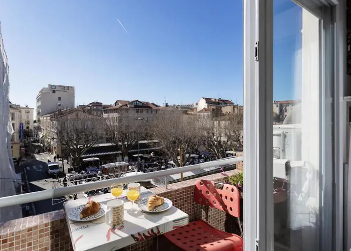Haustierfreundliches Cannes Festival Films Center, With 2 Bedrooms And Balcony